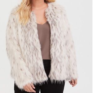 Faux fur jacket